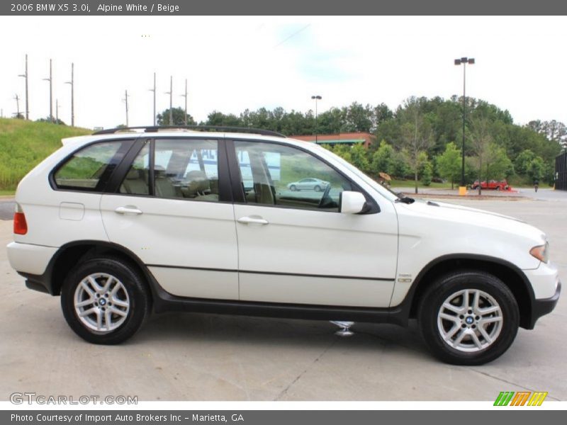 Alpine White / Beige 2006 BMW X5 3.0i
