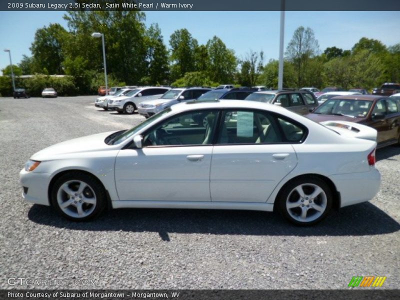 Satin White Pearl / Warm Ivory 2009 Subaru Legacy 2.5i Sedan