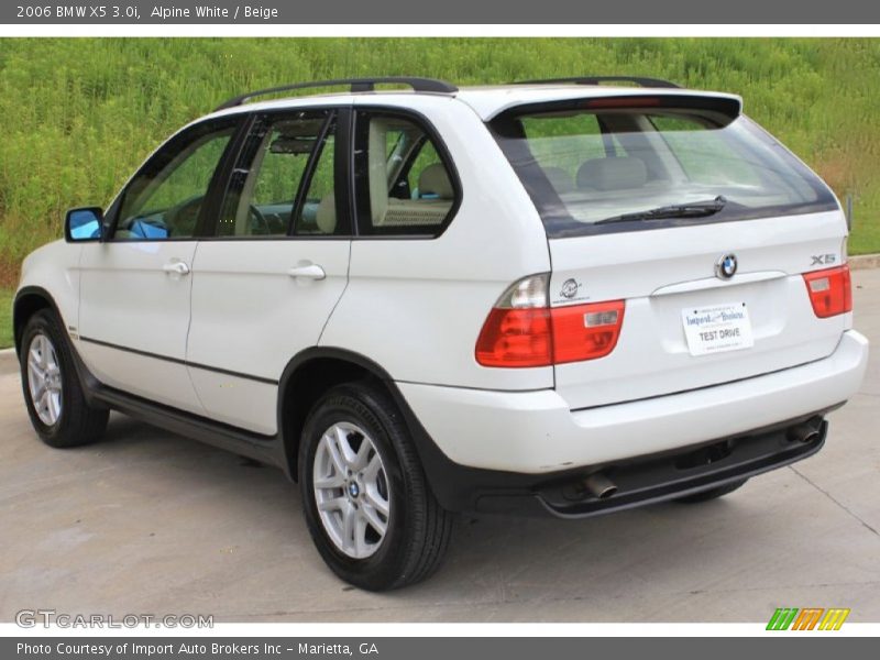 Alpine White / Beige 2006 BMW X5 3.0i