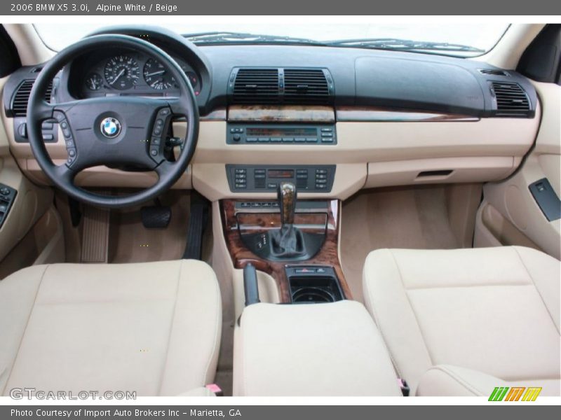 Alpine White / Beige 2006 BMW X5 3.0i