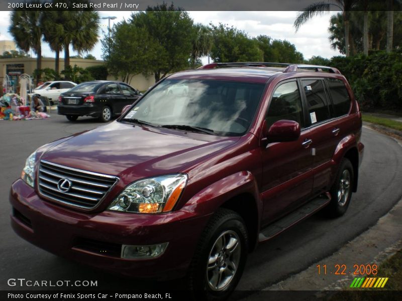 Salsa Red Pearl / Ivory 2008 Lexus GX 470