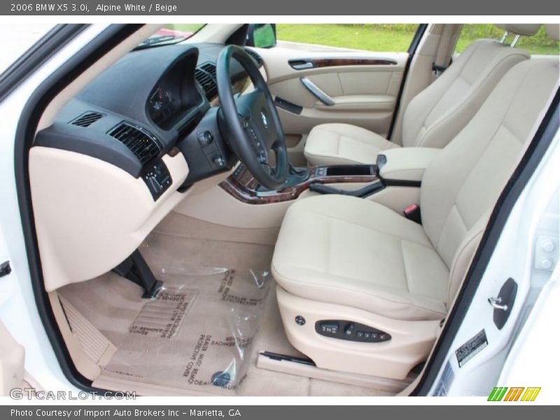 Alpine White / Beige 2006 BMW X5 3.0i