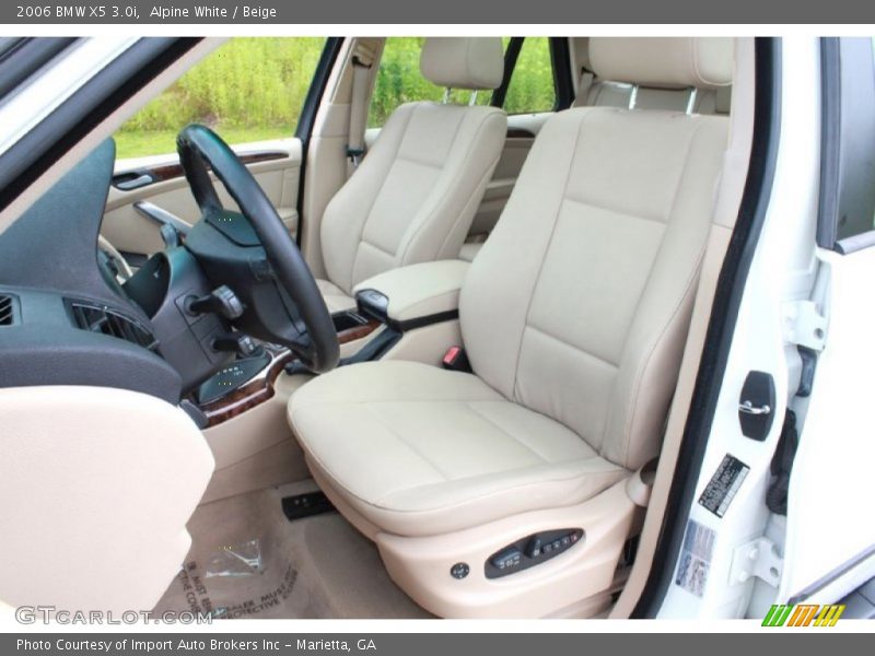 Alpine White / Beige 2006 BMW X5 3.0i