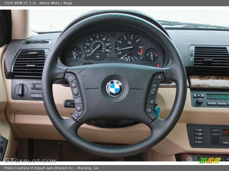 Alpine White / Beige 2006 BMW X5 3.0i