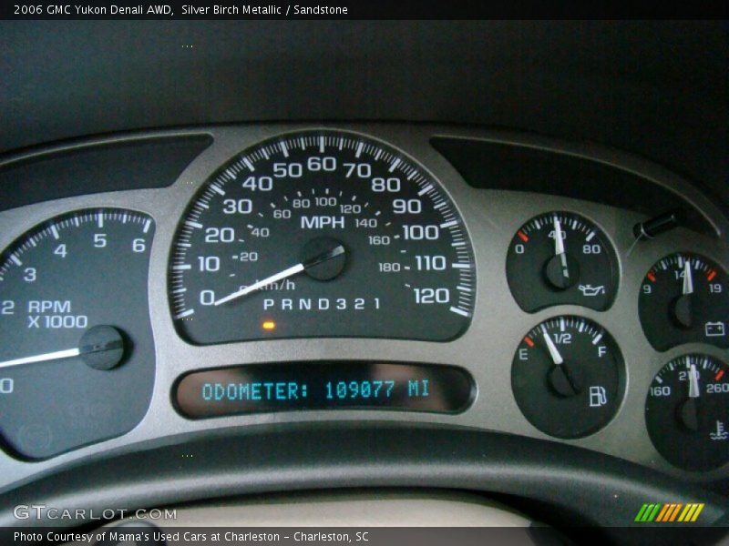 Silver Birch Metallic / Sandstone 2006 GMC Yukon Denali AWD