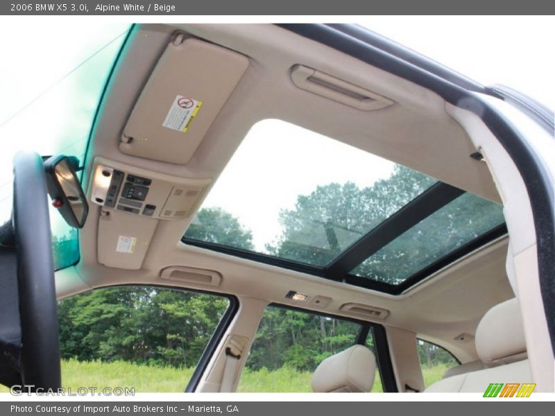Alpine White / Beige 2006 BMW X5 3.0i