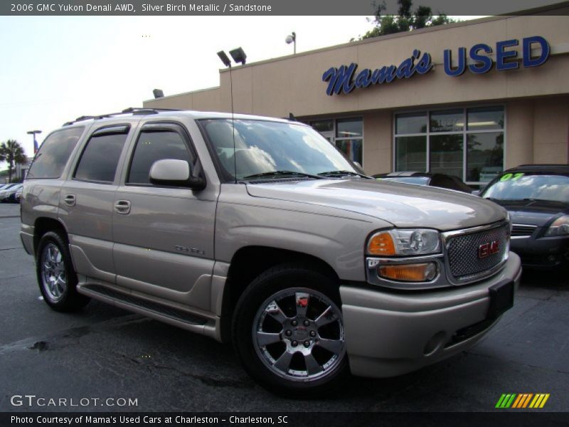 Silver Birch Metallic / Sandstone 2006 GMC Yukon Denali AWD