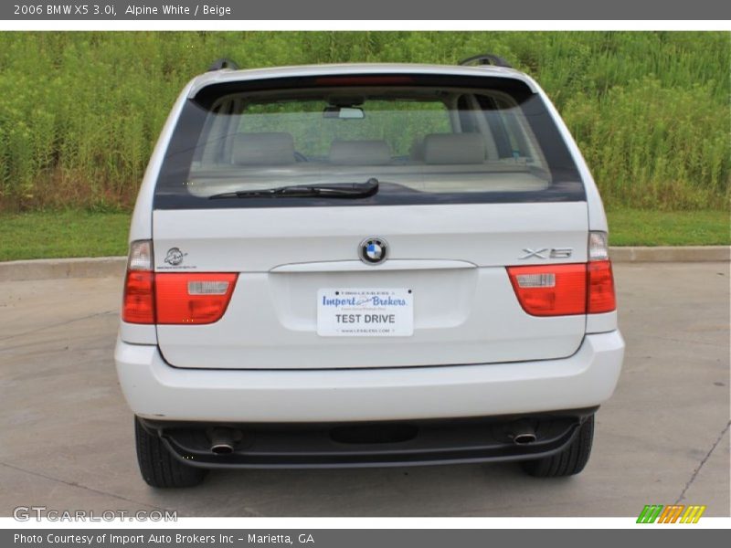 Alpine White / Beige 2006 BMW X5 3.0i