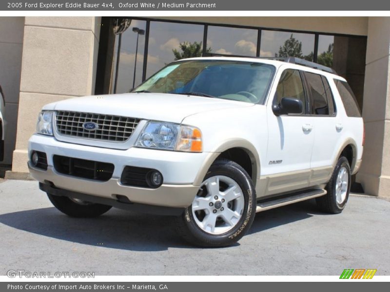 Oxford White / Medium Parchment 2005 Ford Explorer Eddie Bauer 4x4