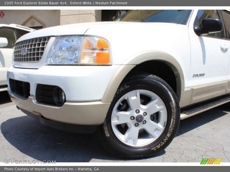 Oxford White / Medium Parchment 2005 Ford Explorer Eddie Bauer 4x4