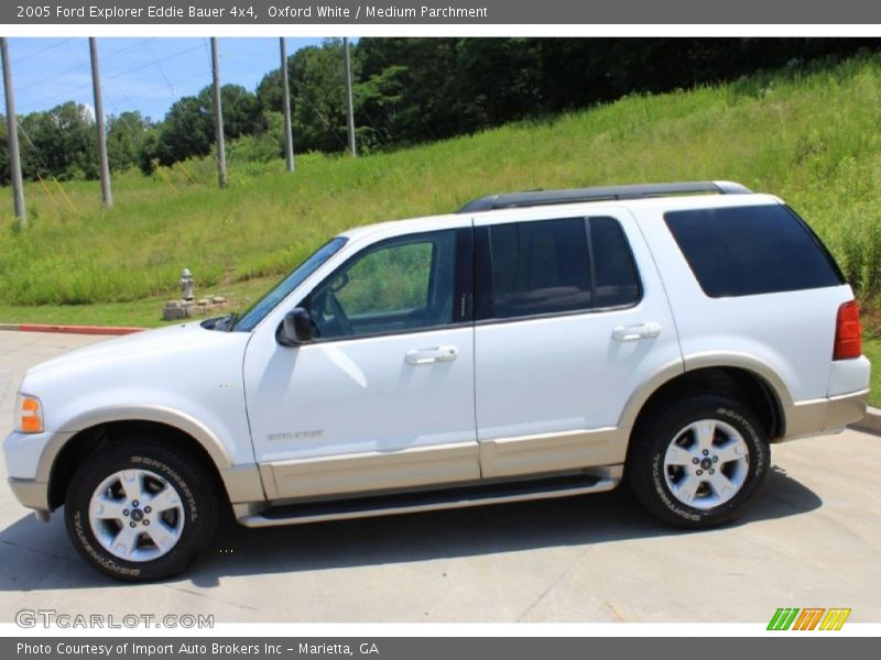 Oxford White / Medium Parchment 2005 Ford Explorer Eddie Bauer 4x4