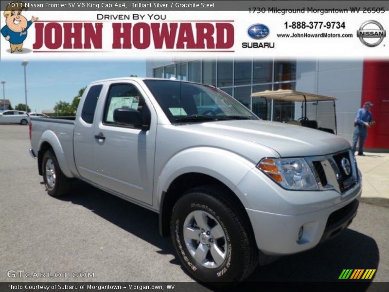 Brilliant Silver / Graphite Steel 2013 Nissan Frontier SV V6 King Cab 4x4