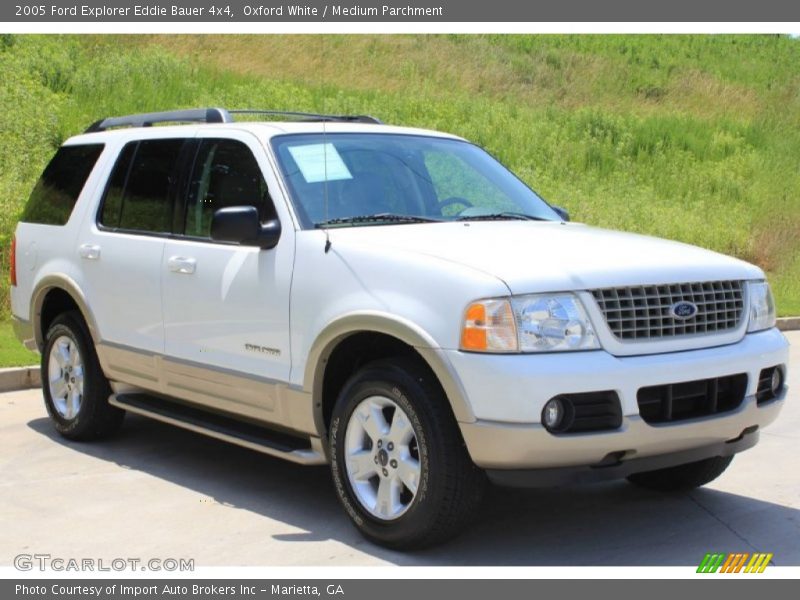 Oxford White / Medium Parchment 2005 Ford Explorer Eddie Bauer 4x4