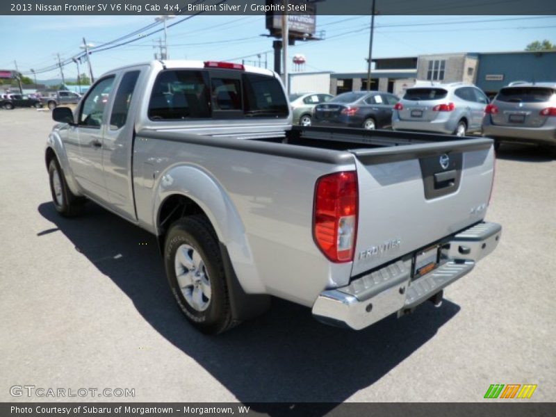 Brilliant Silver / Graphite Steel 2013 Nissan Frontier SV V6 King Cab 4x4