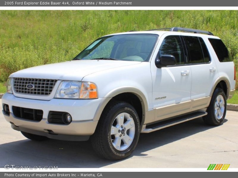 Oxford White / Medium Parchment 2005 Ford Explorer Eddie Bauer 4x4