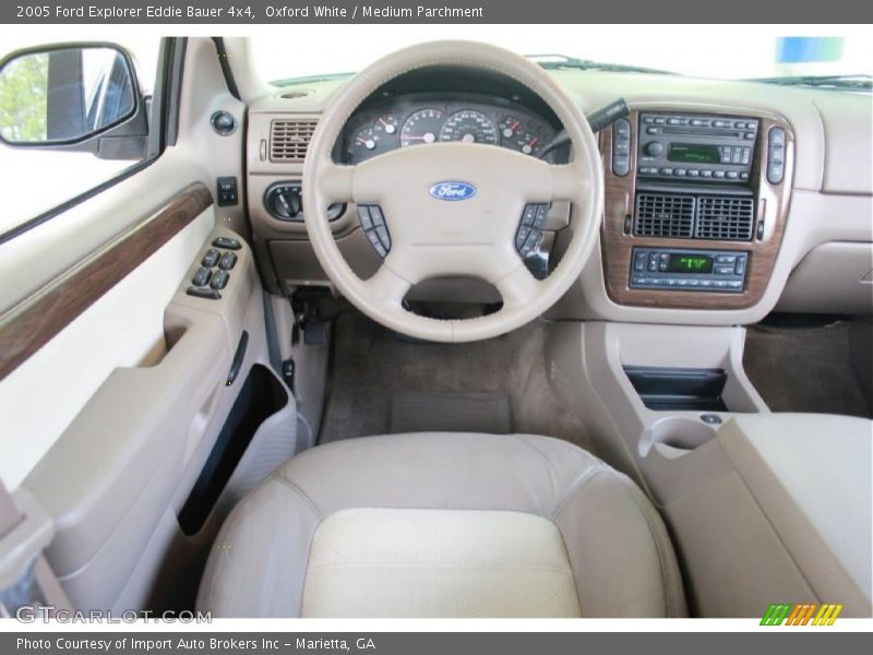 Oxford White / Medium Parchment 2005 Ford Explorer Eddie Bauer 4x4