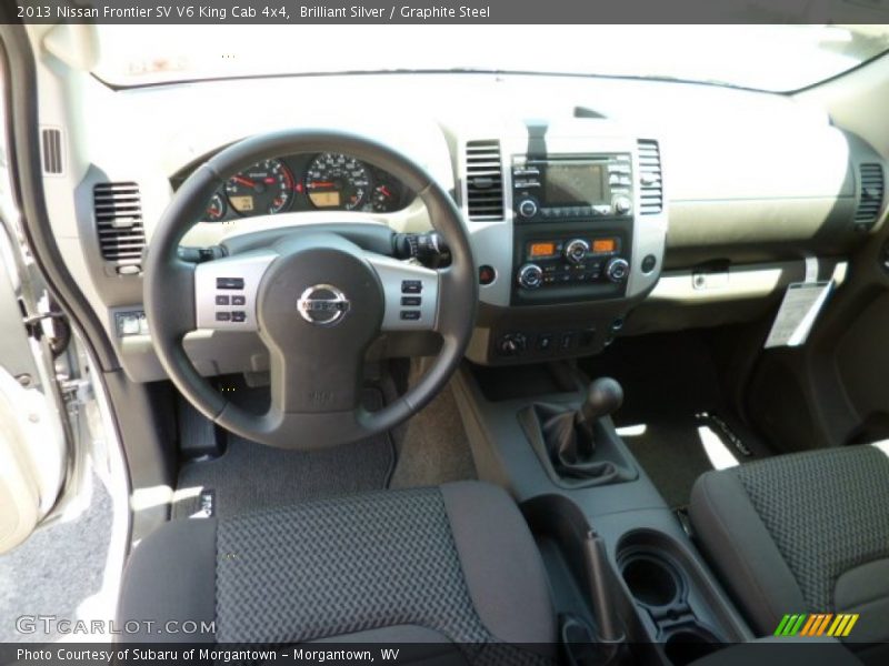 Brilliant Silver / Graphite Steel 2013 Nissan Frontier SV V6 King Cab 4x4
