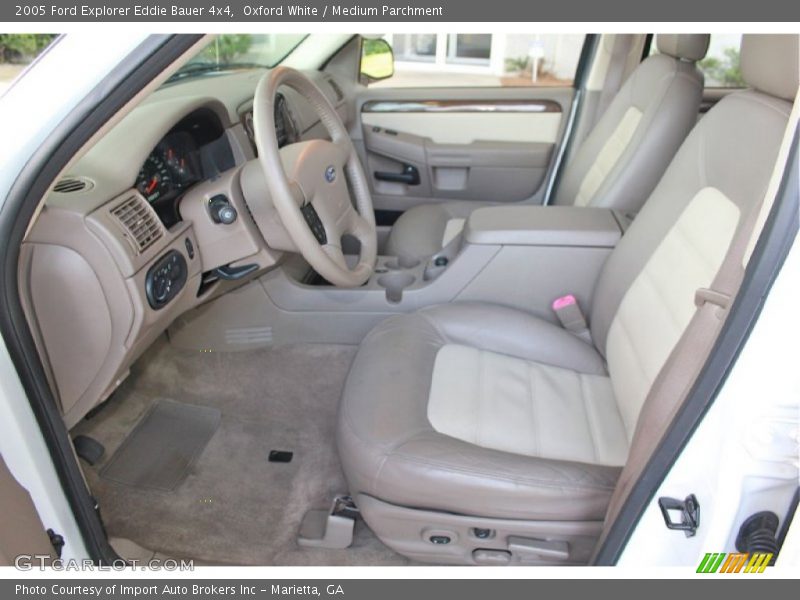 Oxford White / Medium Parchment 2005 Ford Explorer Eddie Bauer 4x4