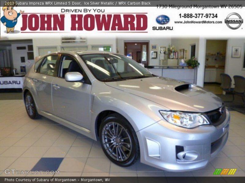 Ice Silver Metallic / WRX Carbon Black 2013 Subaru Impreza WRX Limited 5 Door