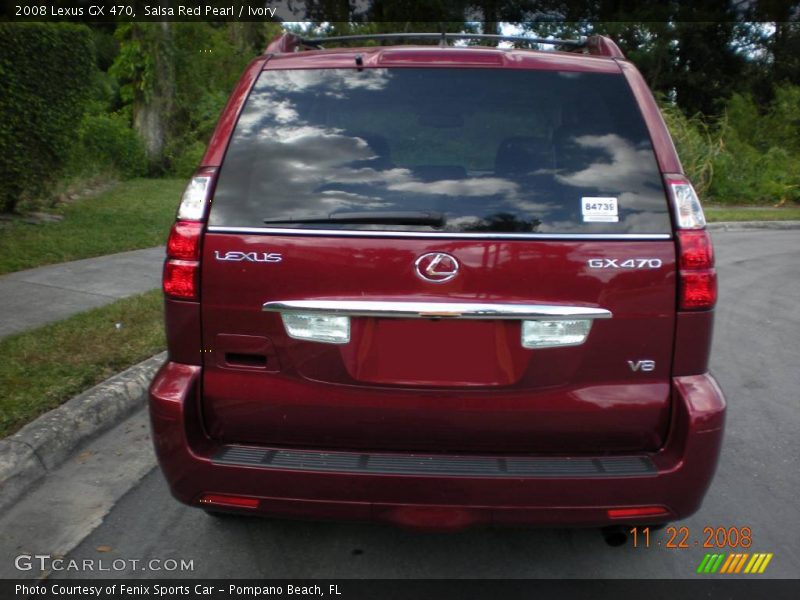 Salsa Red Pearl / Ivory 2008 Lexus GX 470