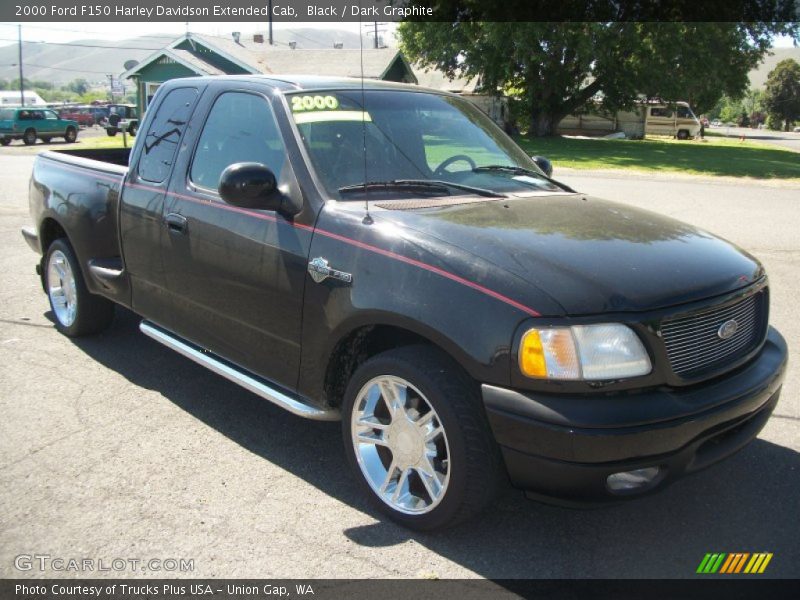 Black / Dark Graphite 2000 Ford F150 Harley Davidson Extended Cab