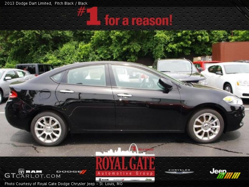 Pitch Black / Black 2013 Dodge Dart Limited