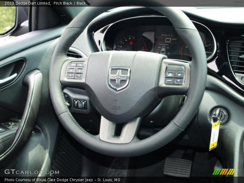 Pitch Black / Black 2013 Dodge Dart Limited
