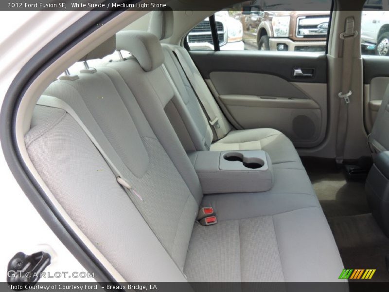White Suede / Medium Light Stone 2012 Ford Fusion SE