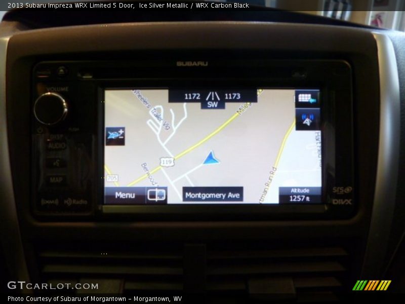 Navigation of 2013 Impreza WRX Limited 5 Door