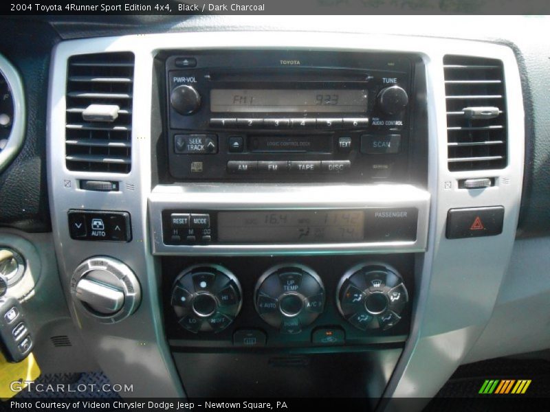 Black / Dark Charcoal 2004 Toyota 4Runner Sport Edition 4x4