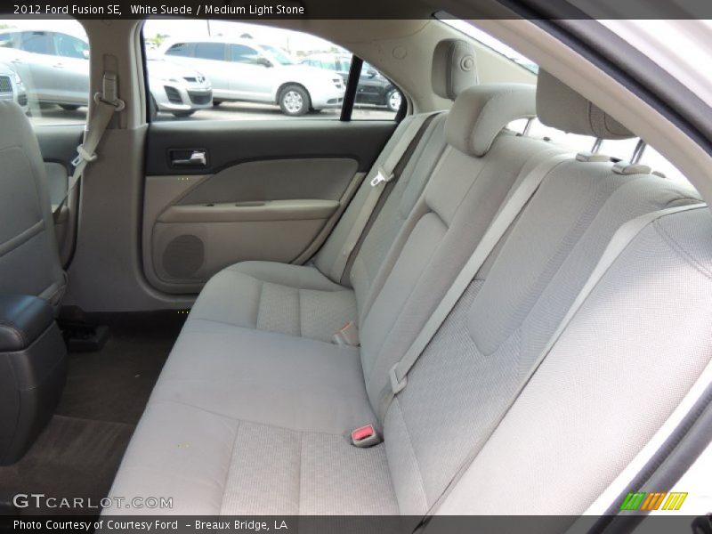 White Suede / Medium Light Stone 2012 Ford Fusion SE
