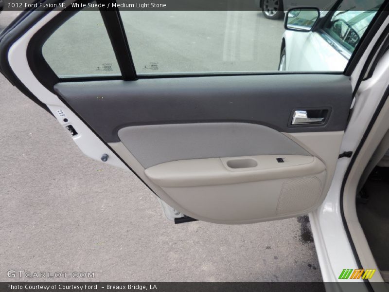 White Suede / Medium Light Stone 2012 Ford Fusion SE