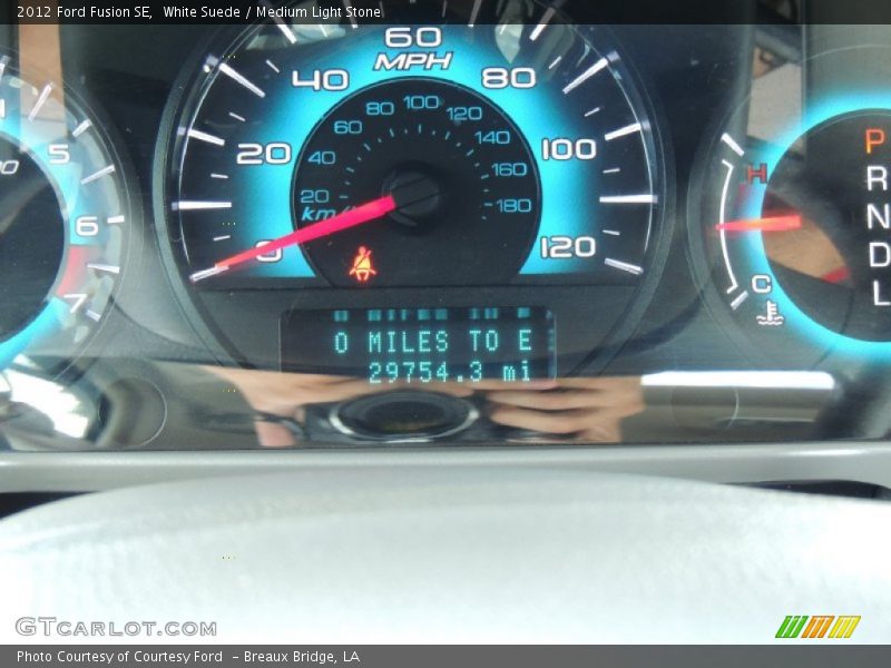 White Suede / Medium Light Stone 2012 Ford Fusion SE