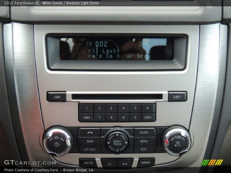 White Suede / Medium Light Stone 2012 Ford Fusion SE