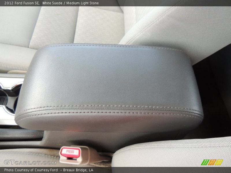 White Suede / Medium Light Stone 2012 Ford Fusion SE