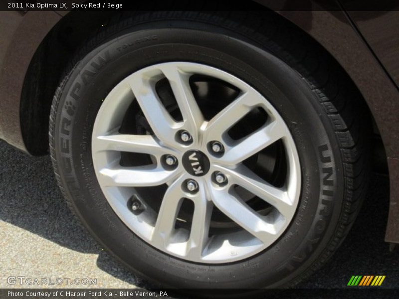 Spicy Red / Beige 2011 Kia Optima LX