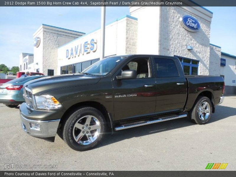 Sagebrush Pearl / Dark Slate Gray/Medium Graystone 2012 Dodge Ram 1500 Big Horn Crew Cab 4x4