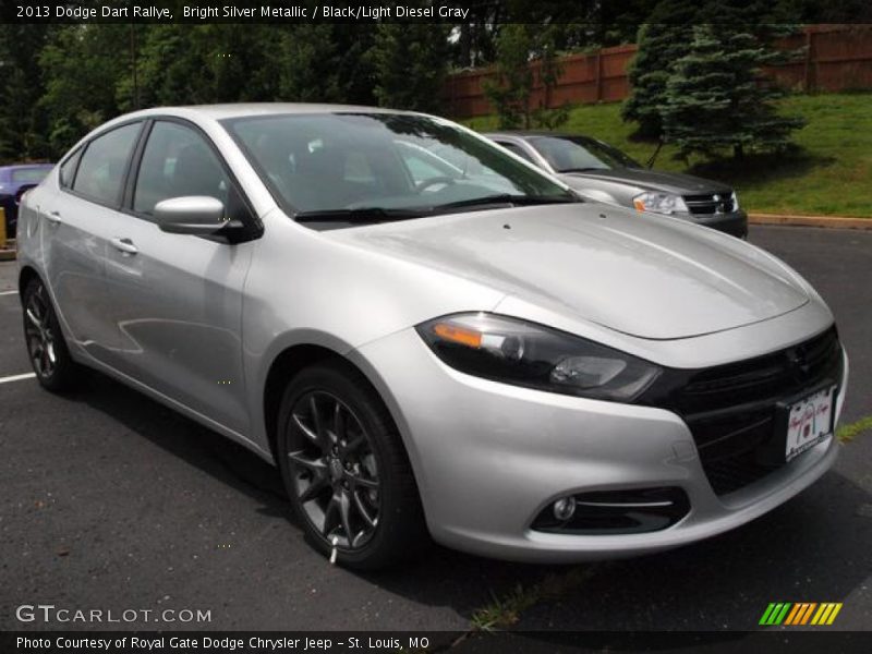 Bright Silver Metallic / Black/Light Diesel Gray 2013 Dodge Dart Rallye