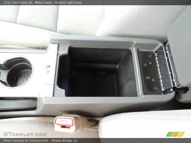 White Suede / Medium Light Stone 2012 Ford Fusion SE
