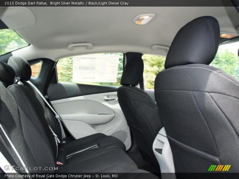 Bright Silver Metallic / Black/Light Diesel Gray 2013 Dodge Dart Rallye