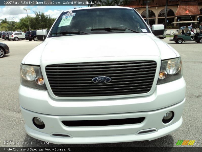 Oxford White / Black/Red 2007 Ford F150 FX2 Sport SuperCrew
