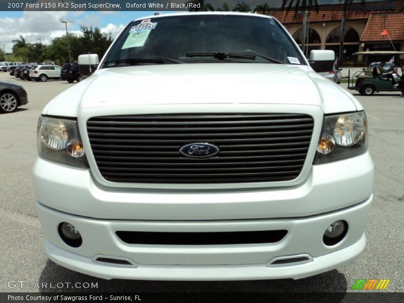 Oxford White / Black/Red 2007 Ford F150 FX2 Sport SuperCrew