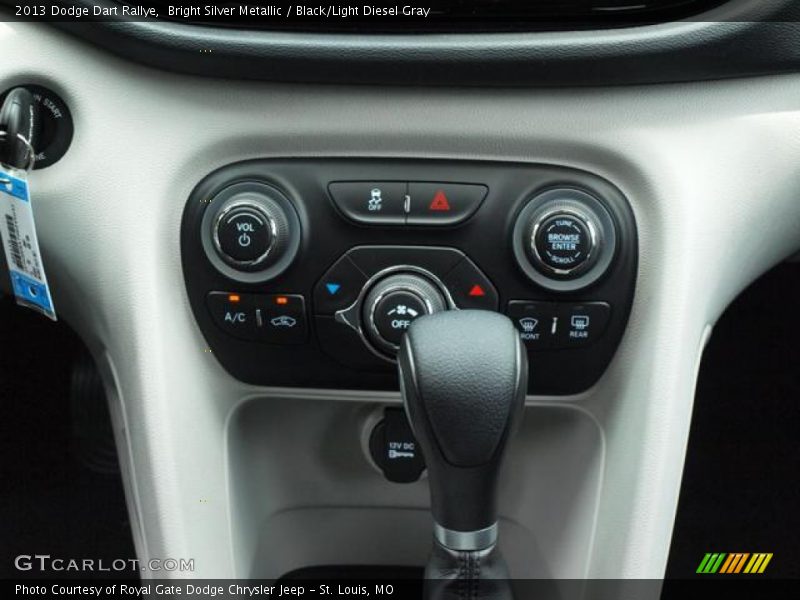 Bright Silver Metallic / Black/Light Diesel Gray 2013 Dodge Dart Rallye