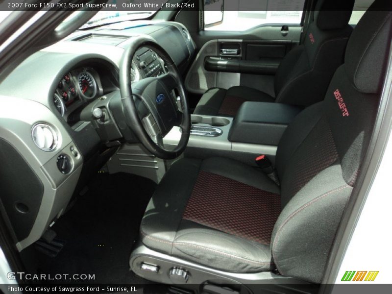 Oxford White / Black/Red 2007 Ford F150 FX2 Sport SuperCrew