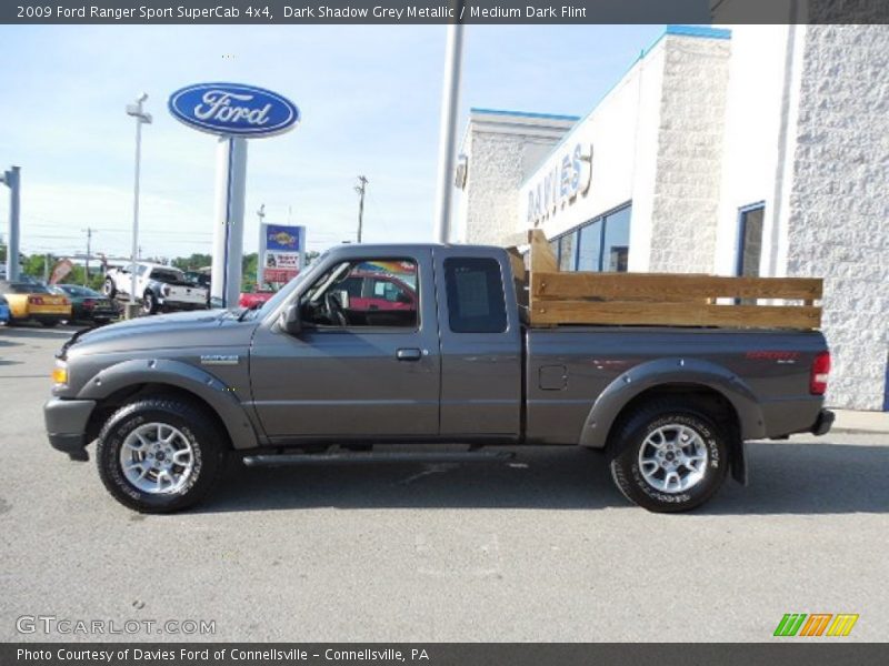 Dark Shadow Grey Metallic / Medium Dark Flint 2009 Ford Ranger Sport SuperCab 4x4