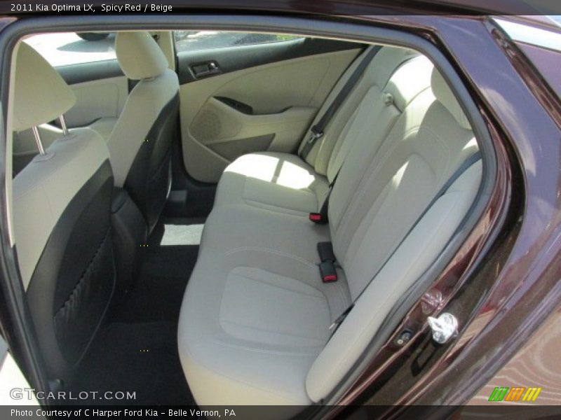 Spicy Red / Beige 2011 Kia Optima LX