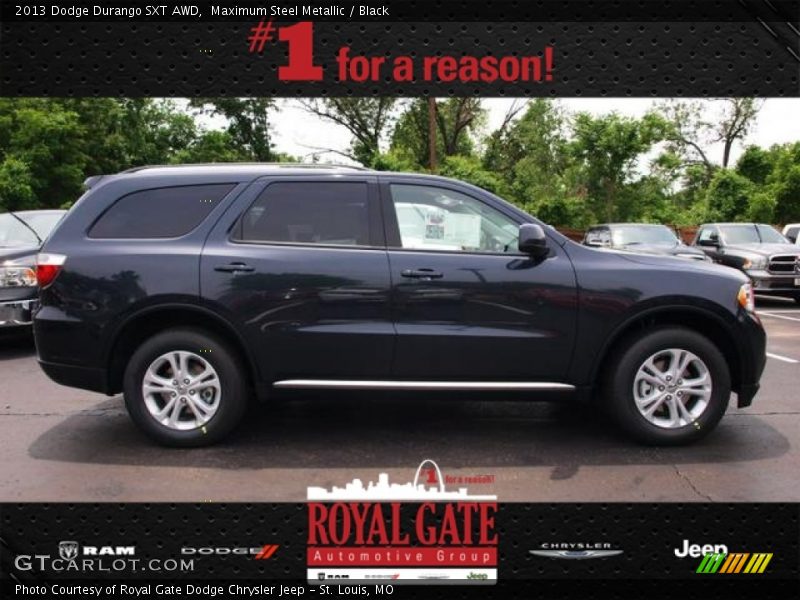 Maximum Steel Metallic / Black 2013 Dodge Durango SXT AWD