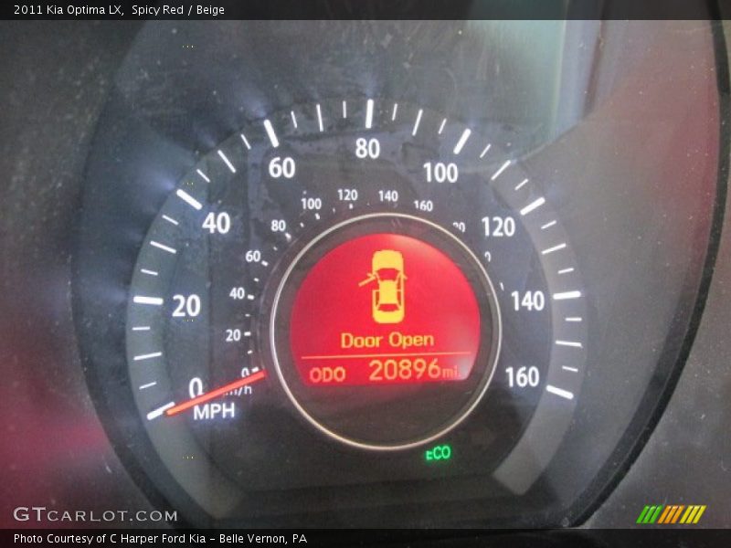 Spicy Red / Beige 2011 Kia Optima LX