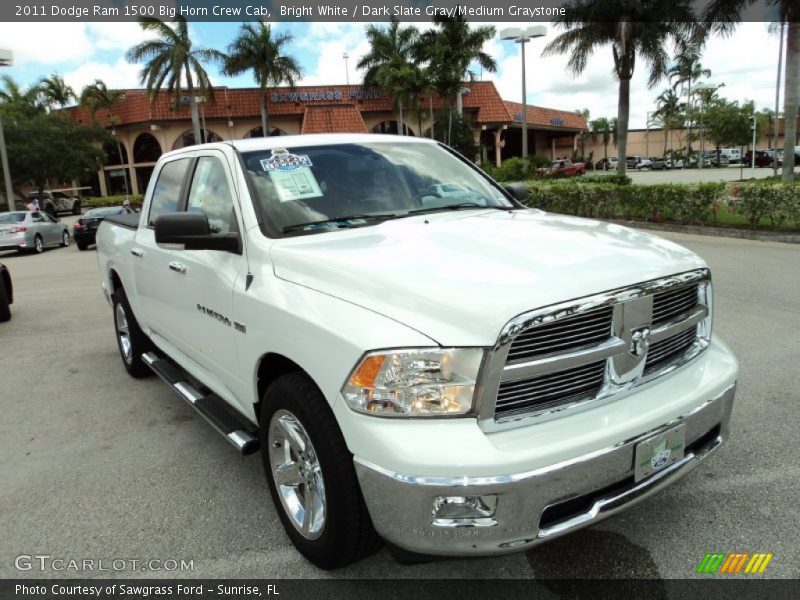 Bright White / Dark Slate Gray/Medium Graystone 2011 Dodge Ram 1500 Big Horn Crew Cab