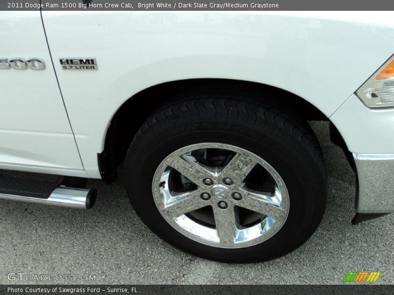 Bright White / Dark Slate Gray/Medium Graystone 2011 Dodge Ram 1500 Big Horn Crew Cab